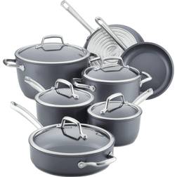 Anolon Accolade Forged Hard Cookware Set with lid