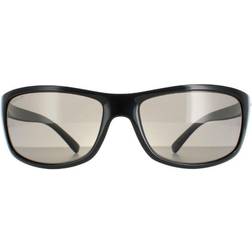 Serengeti Wrap Unisex Shiny Black Polarized PhD CPG