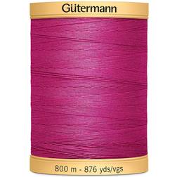 Gutermann 800 m Natural Cotton Flower Thread-Fuchsia