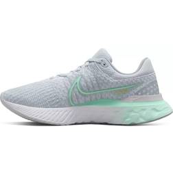 Nike Women's React Infinity Running Shoes, 9.5, Silver/Mint