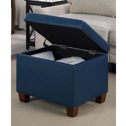 Convenience Concepts Ottomans Blue Pouffe