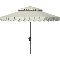 Safavieh Elegant Valance 9Ft Double Top Umbrella