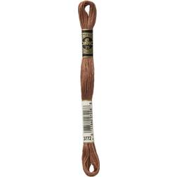 DMC 117-3772 Mouline Stranded Cotton Six Strand Embroidery Floss Thread, Dark Desert Sand, 8.7-Yard