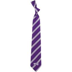 Eagles Wings Men's TCU Horned Frogs Striped Skinny Tie, Multicolor