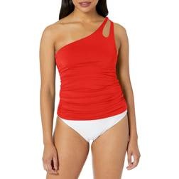 La Blanca Women's One Shoulder Keyhole Swim Tankini