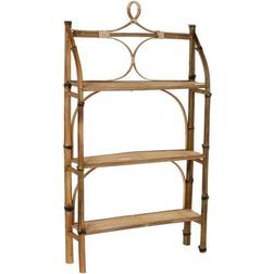 Dkd Home Decor Natural Rattan Bamboo 3 Book Shelf