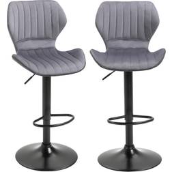 Homcom Set Of 2 Touch Bar Stool