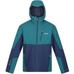 Regatta Mens Wentwood Vii In Waterproof Jacket (pacific Green/admiral Blue)