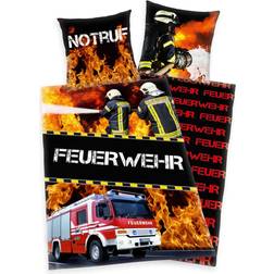 Herding »Feuerwehrmann Sam«, Young Collection, Renforcé, 2 teilig 135x200cm