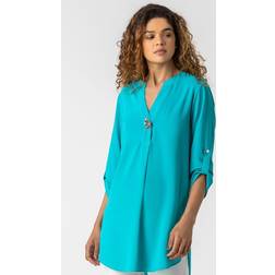 Roman Longline Button Detail Tunic Top