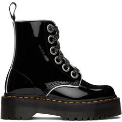 Dr. Martens Molly - Black/Silver Patent Lamper Alumix Pu