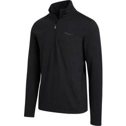 Saucony Solstice 1/4 Zip Herren (Schwarz, XL)