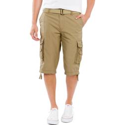 Unionbay Men's Cordova Belted Cargo Short Messenger Grain