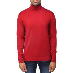 XRay Men's Turtleneck Pull Over Sweater - Burgundy