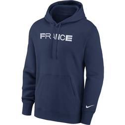 Nike Men's FFF Club Fleece Pullover Hoodie - Midnight Navy/White