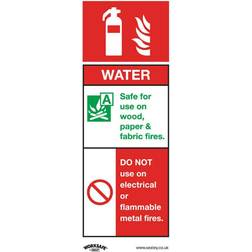 Loops water fire extinguisher Safety Sign