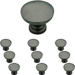 Franklin Brass P29523-C Fulton 1-3/16 Mushroom Cabinet Knob Gunmetal Cabinet Hardware Knobs Mushroom