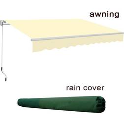 2x1.5m Garden Manual Sun Shade Shelter Retractable Canopy