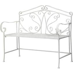 GlamHaus Foldable Shabby Chic Garden Bench