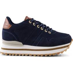 Woden Sneakers Nora III Suede Plateau 39, 009 Dark Navy