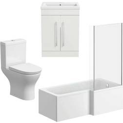 Aurora Bathroom Suite 600mm Shape Bath