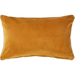 Homescapes Mustard, 30 Velvet Cushion Cover Yellow (50x)