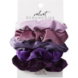 Design Imports Pink Velvet Scrunchie