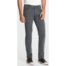 John Varvatos Bowery Slim-Straight Denim Jeans SHARK GREY