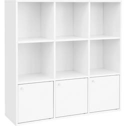 Vasagle Cube White Book Shelf 97.5cm