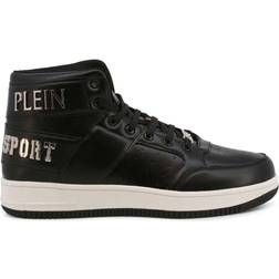 Philipp Plein Sport Mens Hi-Top Bold Brand Black Sneakers