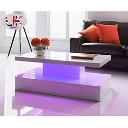 Spot on Dealz Elvas High Gloss White Coffee Table 60x110cm