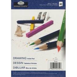 Essentials Drawing Artist Paper Pad 5"X7"-40 Sheets