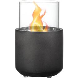 Homcom Tabletop 4.75 in. Direct Vent Ethanol Fireplace in Dark Grey