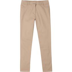 Nautica Little Girls Pocket Stretch Sateen Skinny Pants Khaki