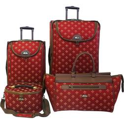 American Flyer Luggage De Lis