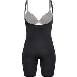 Spanx Women's Power Open-Bust Mid-Thigh Bodysuit Very Black