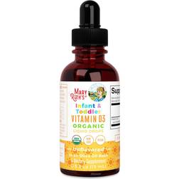 MaryRuth Organics Vitamin D USDA Up to 4 Month Vitamin D3 Liquid Sugar Free Liquid Vitamin D Drops Immune