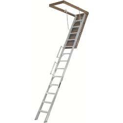 Louisville Ladder Attic Ladder Aluminum 350# 25.5 x 63 10-12'H