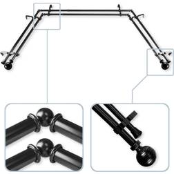 Rod Desyne Arman 13/16" Bay Window Double 78"-144"