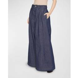 Maison Margiela Pleated wide-leg jeans blue