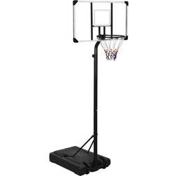 vidaXL Basketball Stand Transparent 256-361 cm Polycarbonate