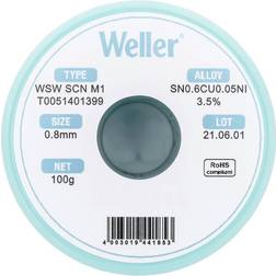 Weller WSW SCN M1 LÖTDRAHT 0,8MM Lötzinn Sn0,7Cu