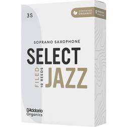 Rico D'addario Woodwinds Select Jazz, Soprano Saxophone Filed,Box Of 10 3S