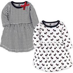 Hudson Baby Girl's Cotton Long-Sleeve Dresses 2-pack - Scottie Dog