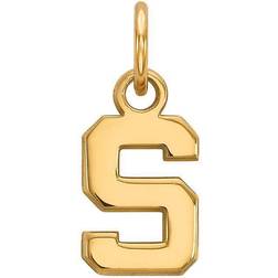 LogoArt Women's Michigan State Spartans Gold Plated Pendant