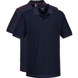 Portwest 3XL, Navy/Royal Mens Essential Two Tone Polo Shirt