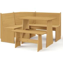 vidaXL Solid Wood Pine Dining Set