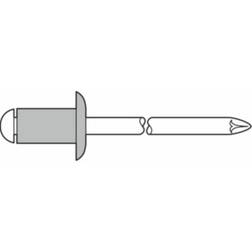 Blindniet Alu/Stahl Flachrundkopf 5x10mm GESIPA