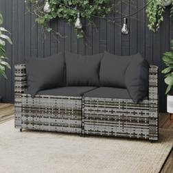 vidaXL Garten-ecksofas Modulsofa