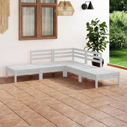 vidaXL Solid Pinewood Garden Outdoor Lounge Set